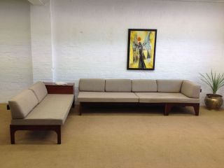 Fabulous Mid Century Danish Modern 1960s Modular Teak Corner Sofa 