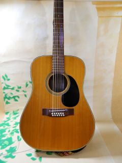 Vintage Sigma CF Martin Acoustic 12 String Guitar DM12 3 w/ Epiphone 