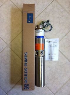   in USA 1/2 HP GOULDS 10 GPM 4 2 Wire Submersible Water Well Pump Bra