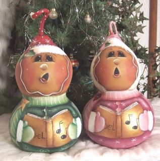 Christmas Gourd Carolers Decorative Painting Pattern