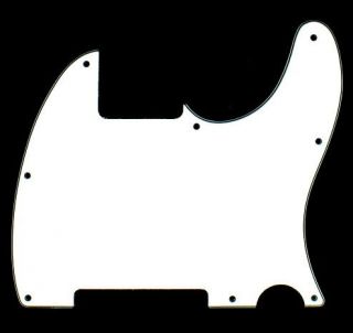 Ply Guitar Pickguard For Fender Telecaster Tele Esquire  WHITE (A77)