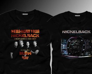 New Nickelback Bush Seether My Darkest Day w/ 2012 tour T Shirt Size 