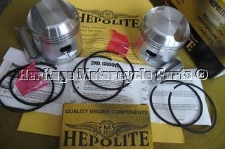 new HEPOLITE PISTONS+GUDGEON PINS,CIRCLIPS+RINGS  BSA A65 1962 73 