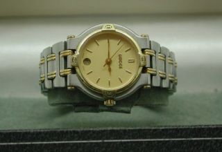 Vintage genuine Ladies Bi Metal GUCCI Quartz Bracelet Watch