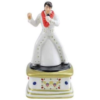 Elvis   White Suit and Record Player   Salt & Pepper Shaker 18379