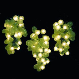 GRAPE VINE 100 Micro Bulb Festive Lights 9FT GREEN 5 Clusters New In 