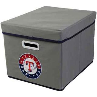 Texas Rangers Stackable Fabric Storage Cube   Gray