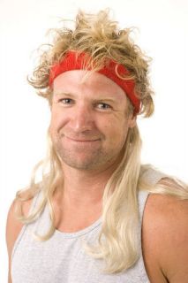   Wig on the Go Blonde Sweatband Headband With Hair Hillbilly Redneck