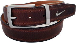 Nike Golf Brown Oil Tanned Cowhide Casual Dress Golf Jean Leather Belt 