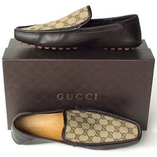 GUCCI New Mens Guccissima GG Shoes sz 13.5   14.5 Authentic Italy 