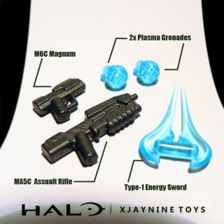 LEGO Custom Halo Reach Weapon Pack for Minifigs. Great Match for 