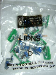 Tudor Electric Football Detroit Lions D HK 1980s