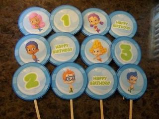 Cupcake Toppers (Bubble Guppies Inspired)