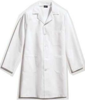   Gel Scrubs 7243 Mens Unisex 43 Long Medical Staff Lab Coat XS 3XL
