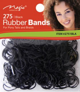 Quality Hair Braiding Elastic Rubber Bands 275pcs In 6 Different 