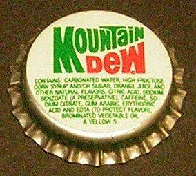 Vintage Mountain Dewplastic​unusedSODA BOTTLE CAP #1