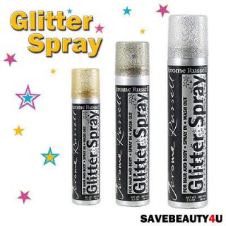   Russell Glitter Spray for Hair and Body Spray In Wash Out   2.2 oz