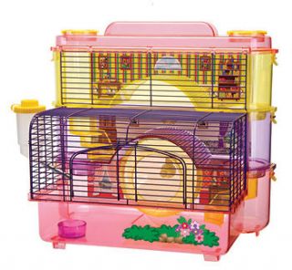 Penn Plax SAM 3 Story Doll House Hamster Gerbil Small Animal Cages