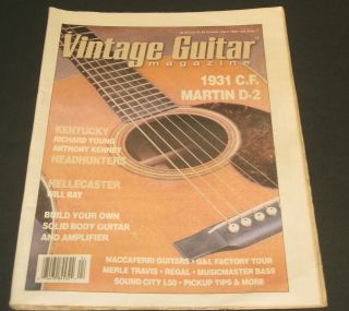 95 VINTAGE Guitar MARTIN D 2 G&L Sound City MUSICMASTER Merle Travis 