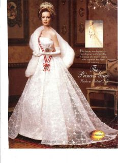   Heirloom Print Ad for Princess Grace Porcelain Hand Painted Bride Doll