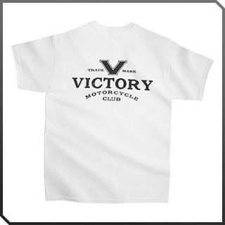  White VICTORY Motorcycle CLUB T shirt TEE tshirt Vegas Kingpin Hammer