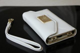   Card Slot Cover Case Wallet for Apple iPhone 4 4G 4S White SC6