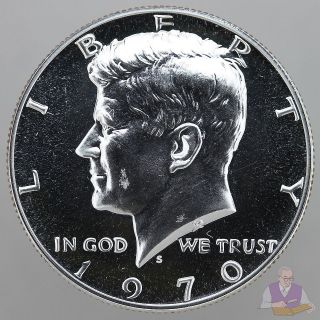 1970 S Kennedy Half Dollar Gem Proof 40% Silver US Coin