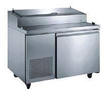 Omcan Model PICL1 50 Commercial Kitchen Refrigerated Pizza Prep Table 