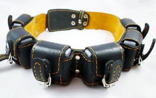   Boxer Harness Real Leather Weighted Training Dog Collar 6lb Black