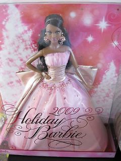 Gorgeous AFRICAN AMERICAN 2009 Holiday Barbie doll Never removed from 
