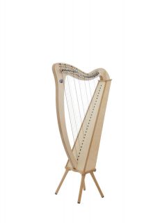 Camac 27 String Bardic Harp in Maple + Camac Padded Bag