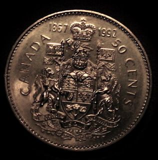 1867 1992 CANADA HALF DOLLAR KEY DATE RARE DOUBLE DATE