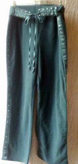 Teal Colored Lounge Pants by A.B. Lambdin w/ Silver Studs (Large)