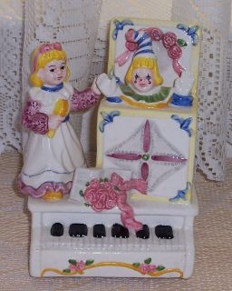   The Box Porcelain Musical Figurine plays Thank Heaven For Little Girls