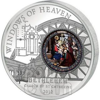 Newly listed WINDOWS OF HEAVEN BETHLEHEM Saint Catherine Silver Coin 