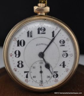   Ball The Garland 17J Pocket Watch 10K Gold Filled For Repair
