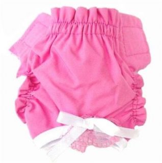 Pink Reusable Dog Diaper Females Heat Seasonal Potty Pants House 