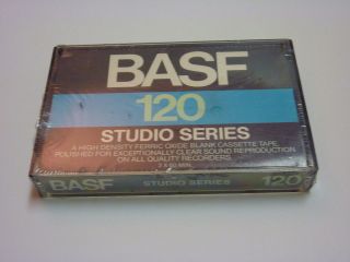   BASF Studio Series 120 minute blank audio cassette tape from 80s 1980s