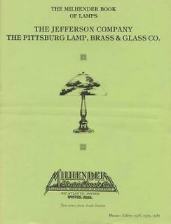 Antique Jefferson Pittsburg Lamps   Patterns Model Numbers Etc 