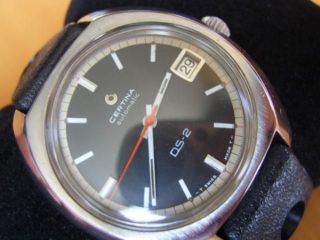 RARE 1970S SS CERTINA DS 2 AUTOMATIC 27J TURTLE BACK