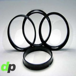 Set of 4 Polycarbonate Plastic Hub Centric Rings 73mm OD 63.4mm ID 
