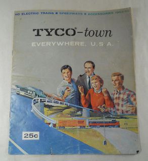   1963 64 TYCO Model Railroad & Slot Car Racing Catalog (Fair Cond