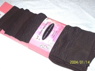 Pair Chinese Laundry Ladies TROUSER KNEE HIGHS~Socks~ BLACK/BROWN~ZE 