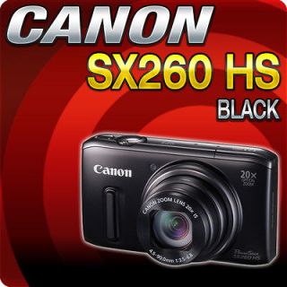 Canon Powershot SX260 HS (Black) 12.1MP 20x Zoom Digital Camera