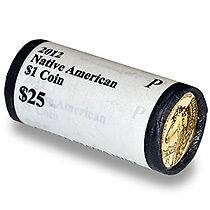 2012 P NATIVE AMERICAN UNCIRCULATED GOLDEN DOLLAR ROLL H/H