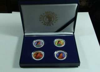 2000 Sacagawea 24 Karat Gold Plated Colorized Special Edition Set 