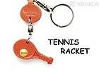 Tennis Racket Handmade Leather Goods Keychain/charm *VANCA* Made in 