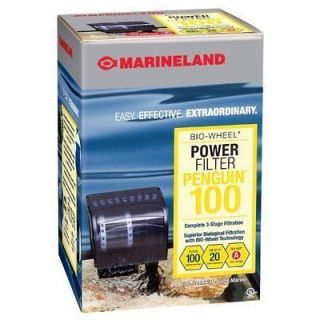Marineland Penguin Power Filter 20 Gallon Aquarium Fish Tank 100 GPH