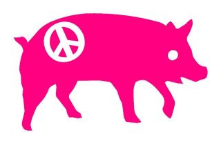 Burton Sticker Uninc Peace Pig Very Rare All Colors Available 9x5 inch 