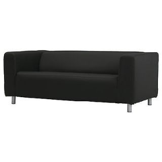 Ikea Klippan Cover Granan Black 2 seat sofa Loveseat Slipcover New NIP